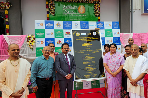 Akshaya Patra’s76th Kitchen Inaugurated in Avalahalli, Bengaluru