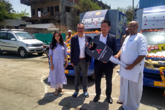 Mitsubishi Corporation India Pvt. Ltd & Metal One Corporation India Pvt. Ltd Donates Meal Distribution Vehicles to Akshaya Patra