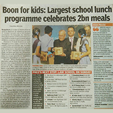 Boon for Kids: Largest school lunch progamme celebrated 2bn meal