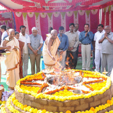 Akshaya Patra conducts groundbreaking ceremony of new kitchen in Kuppam, Andhra Pradesh