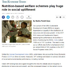 Nutrition Based Welfare Schemes play Huge-Role in social upliftment  – Shri Madhu Pandit Dasa