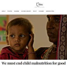 We must end child malnutrition for good