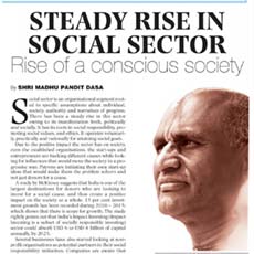 Steady rise in social sector - Rise of a conscious society