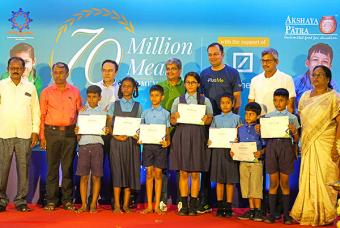 Deutsche Bank, in collaboration with Akshaya Patra, serves 70 millionth meal